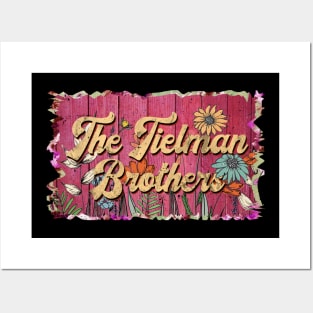 Classic Tielman Personalized Flowers Proud Name Posters and Art